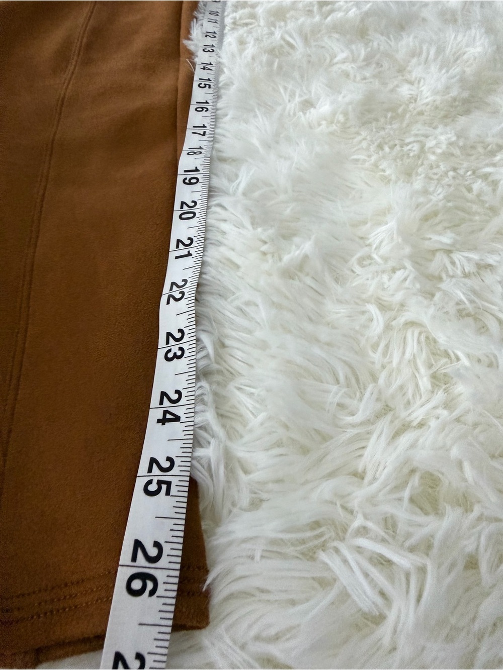 Spanx Faux Suede Leggings in Rich Caramel Size Medium - Picture 8 of 9